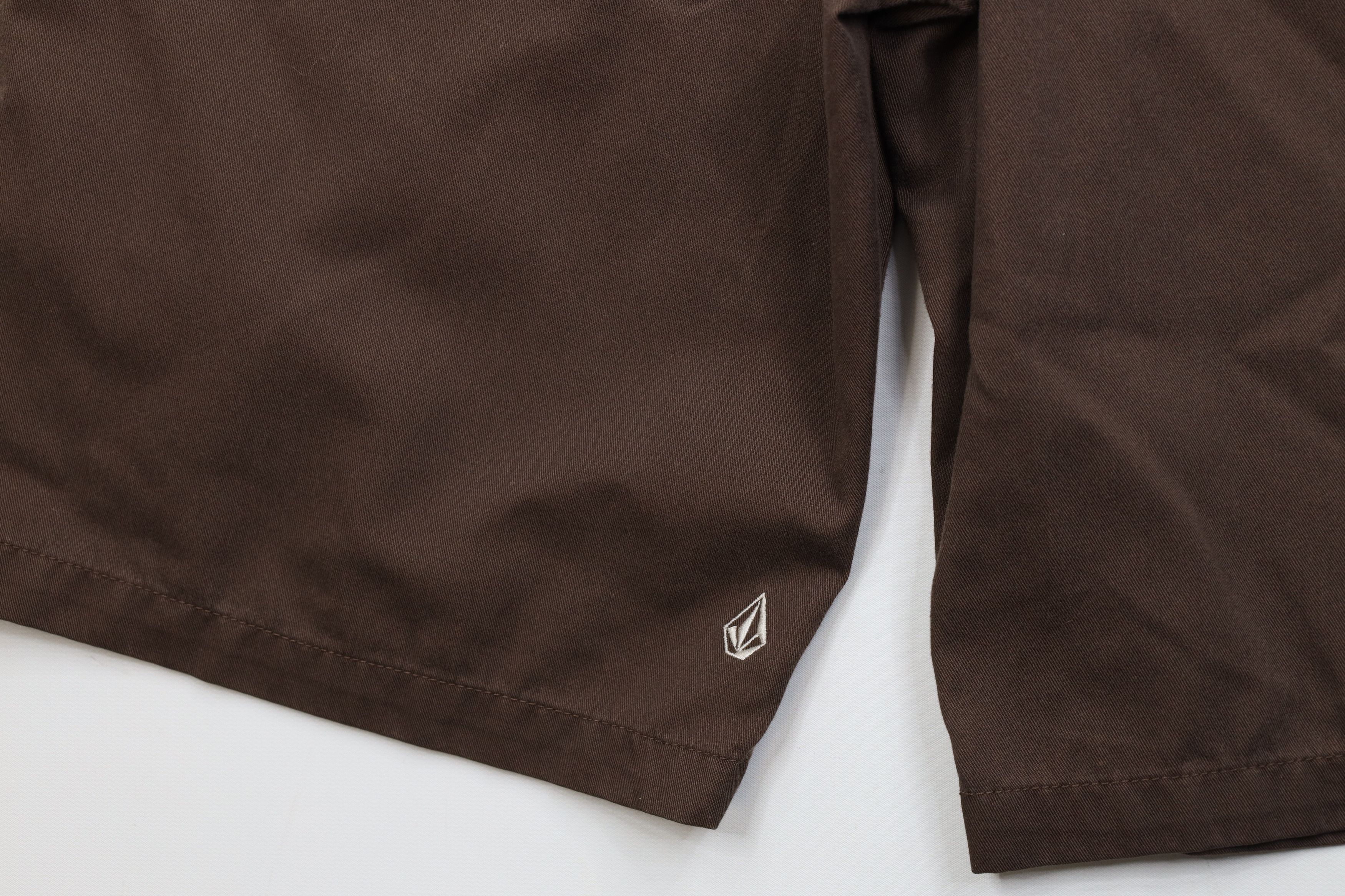 Volcom Vintage 90s Y2K Volcom Stone Skateboard Shorts Brown Cotton Size US 31 - 13 Thumbnail