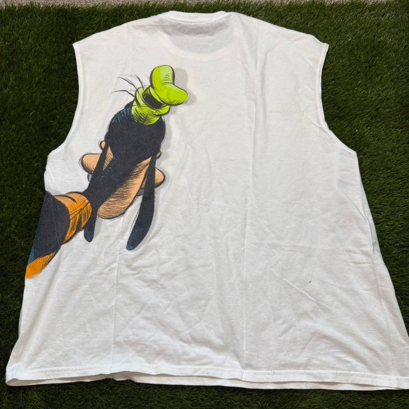 Disney Vintage 90s Goofy walt disneyland Biker Tank Top Size US XXL / EU 58 / 5 - 2 Thumbnail