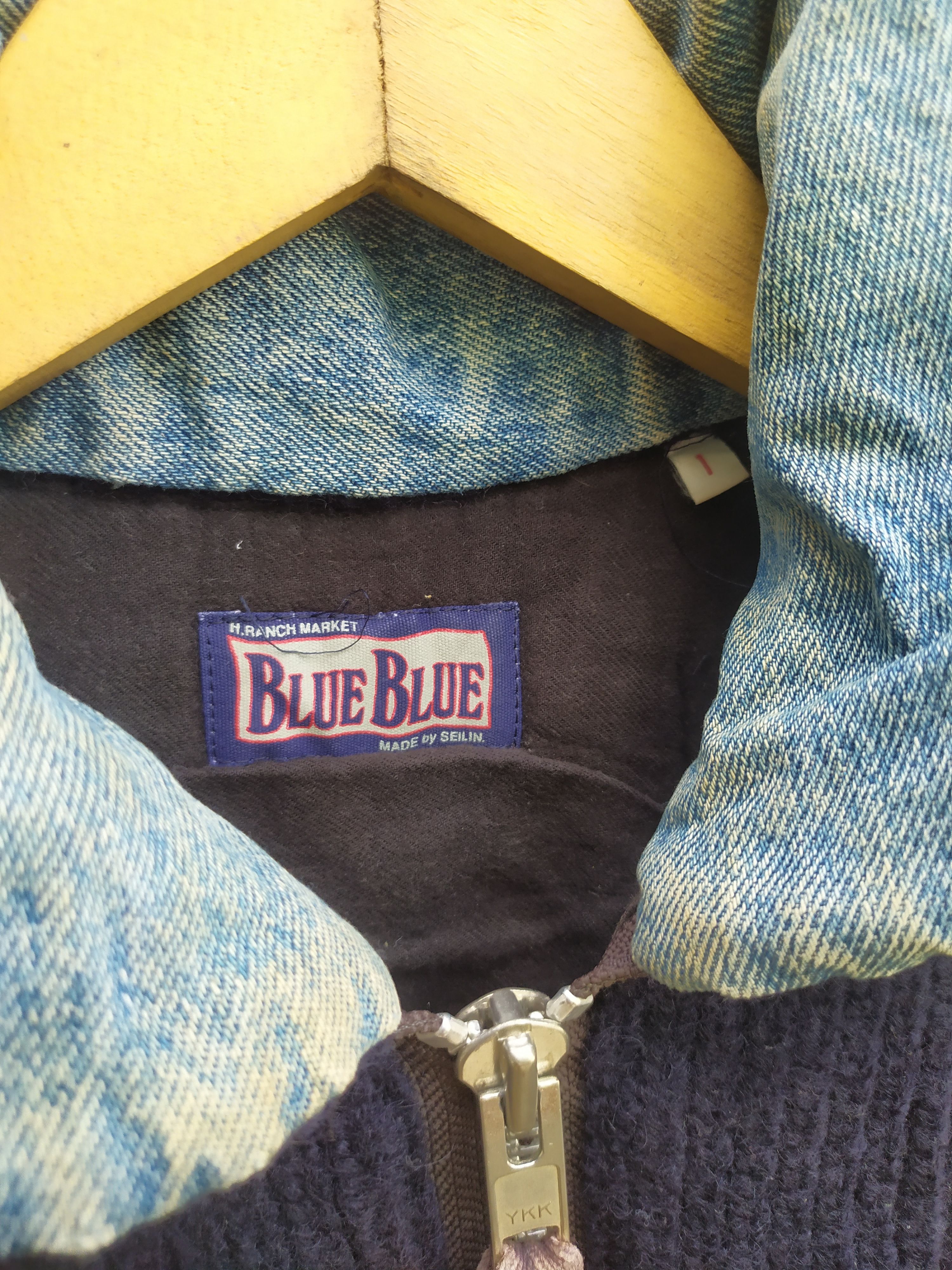 Blue Blue Japan × Japanese Brand Blue Blue Japan Thick Knit Jacket Size US XL / EU 56 / 4 - 7 Thumbnail