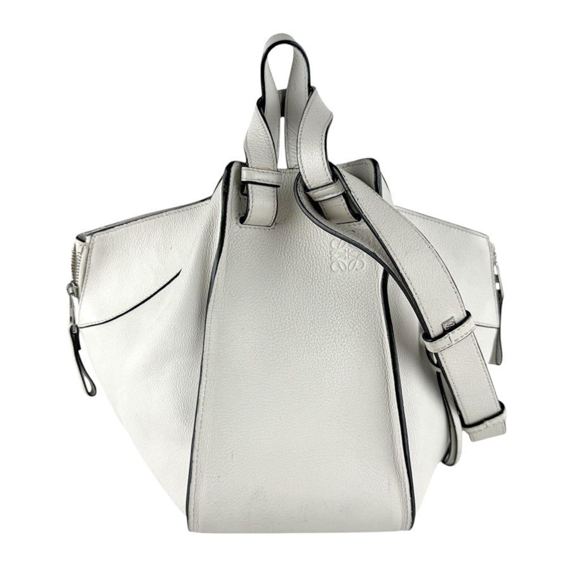 Loewe LOEWE Hammock Shoulder Bag in White Leather for Women (z8614) Size ONE SIZE - 1 Thumbnail