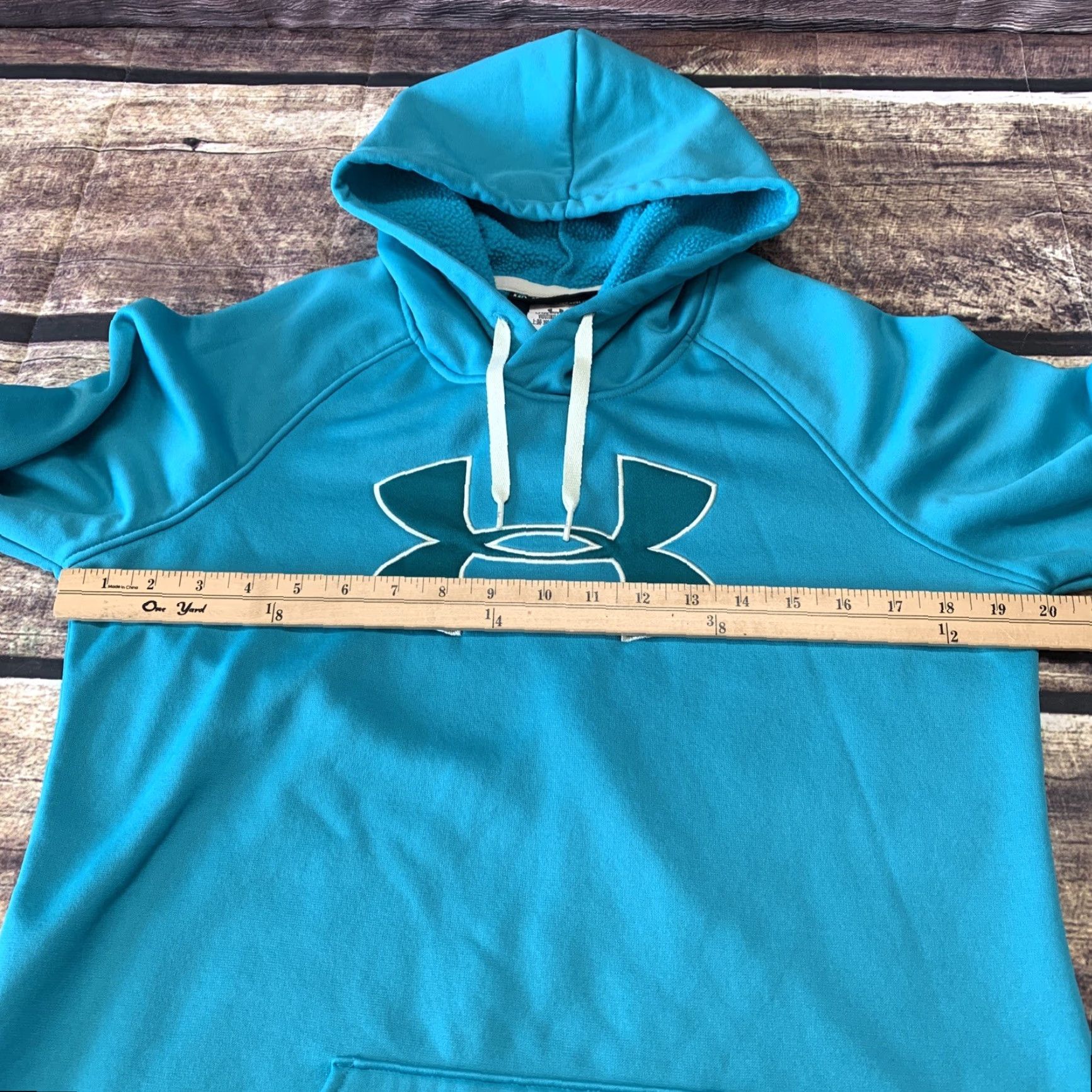 Under Armour Under Armour Storm 1 Cold Gear Hooded Sweatshirt Womens Medium Loose Teal Hoodie Shirt Size M / US 6-8 / IT 42-44 - 5 Thumbnail