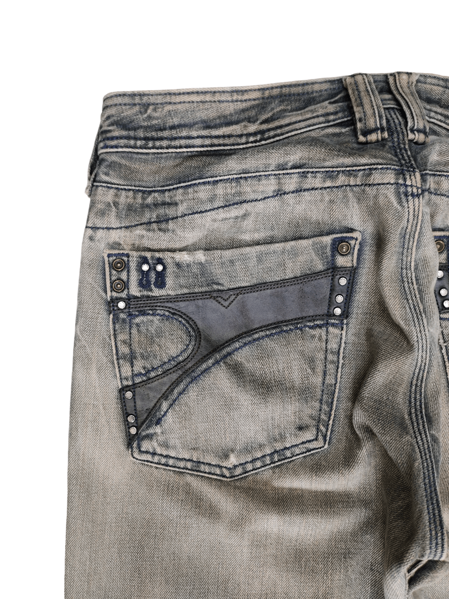 Diesel Vintage Y2k Diesel Timmen Distress Faded Denim Jeans Size US 31 - 13 Thumbnail
