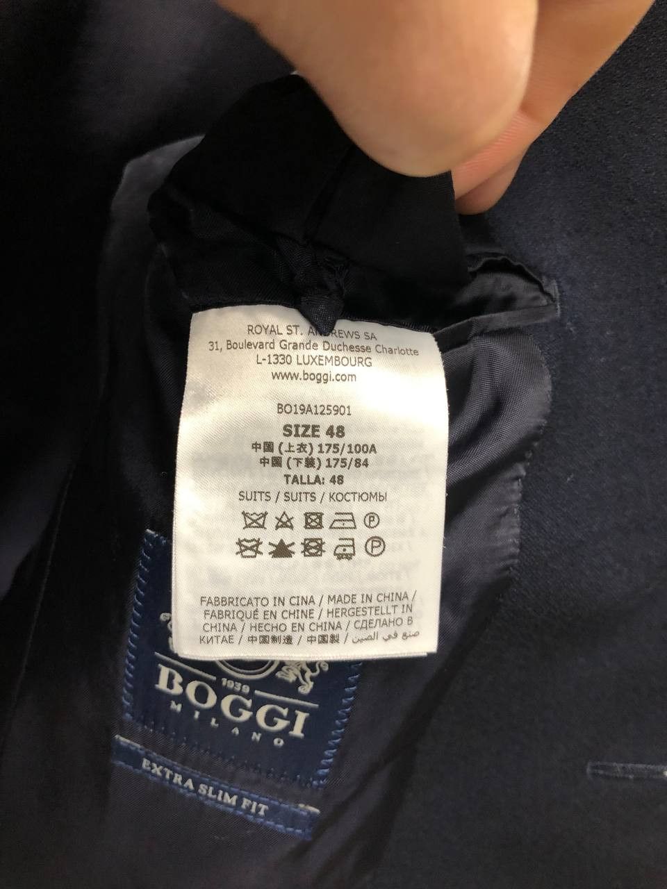 Boggi Boggi Milano mens wool blue blazer jacket 48 / Medium Size 48S - 9 Thumbnail