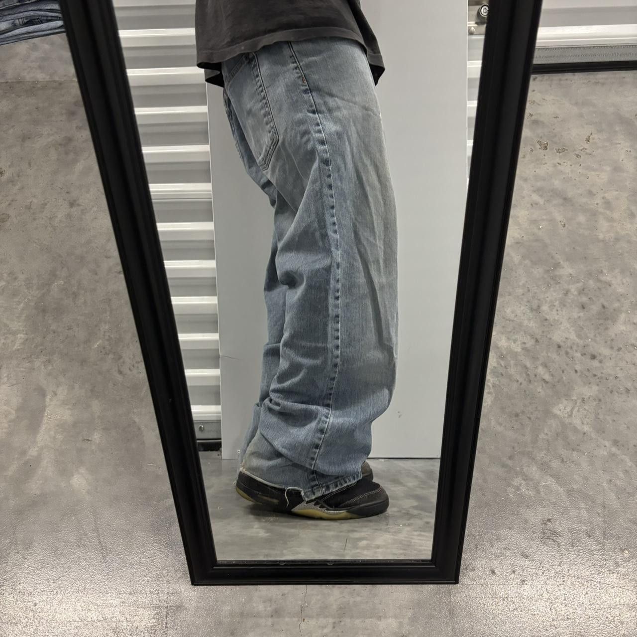 Japanese Brand × Vintage Crazy Vintage Y2K/2000s Baggy Faded Light Wash Skater Wide Leg Denim Jeans! Size US 38 / EU 54 - 2 Thumbnail