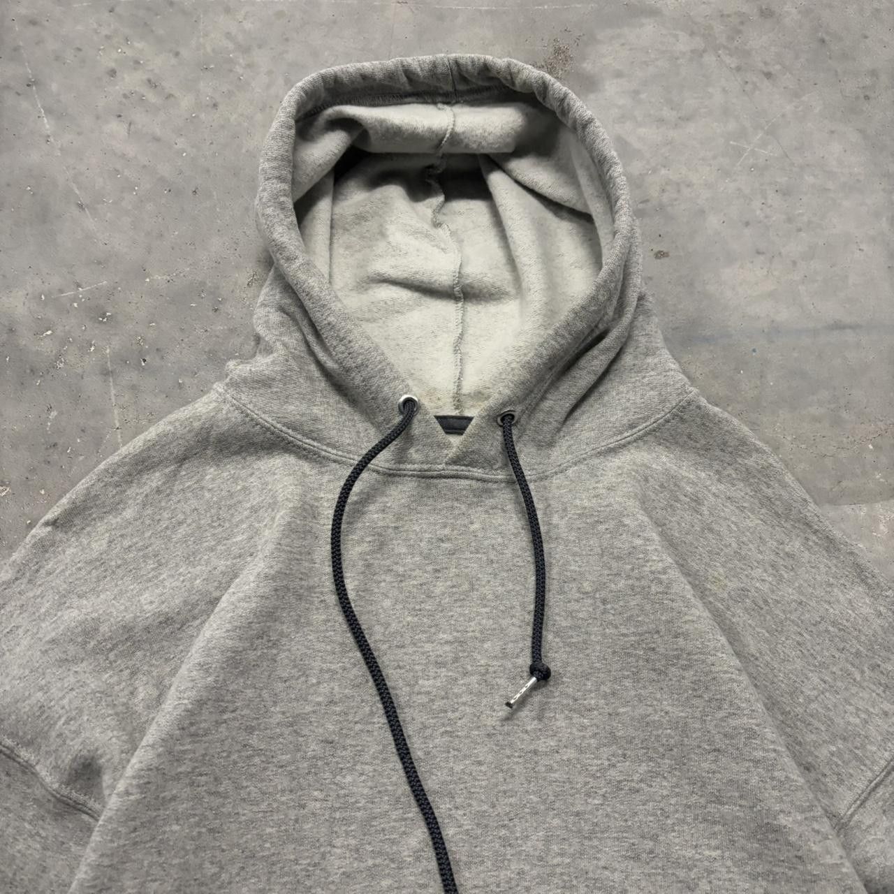 Japanese Brand × Vintage Crazy Vintage Y2K/2000s Light Grey Blank Russell Style Essential Hoodie! Size US XL / EU 56 / 4 - 2 Thumbnail
