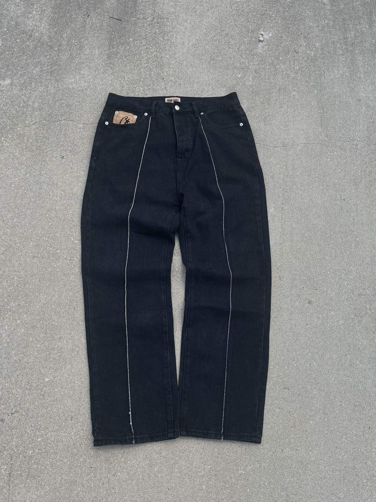 パンツ Corteiz C-Star Jeans - Triple Black Corteiz C-Star Stitch-Down Jeans 'Triple Black' – OG Market