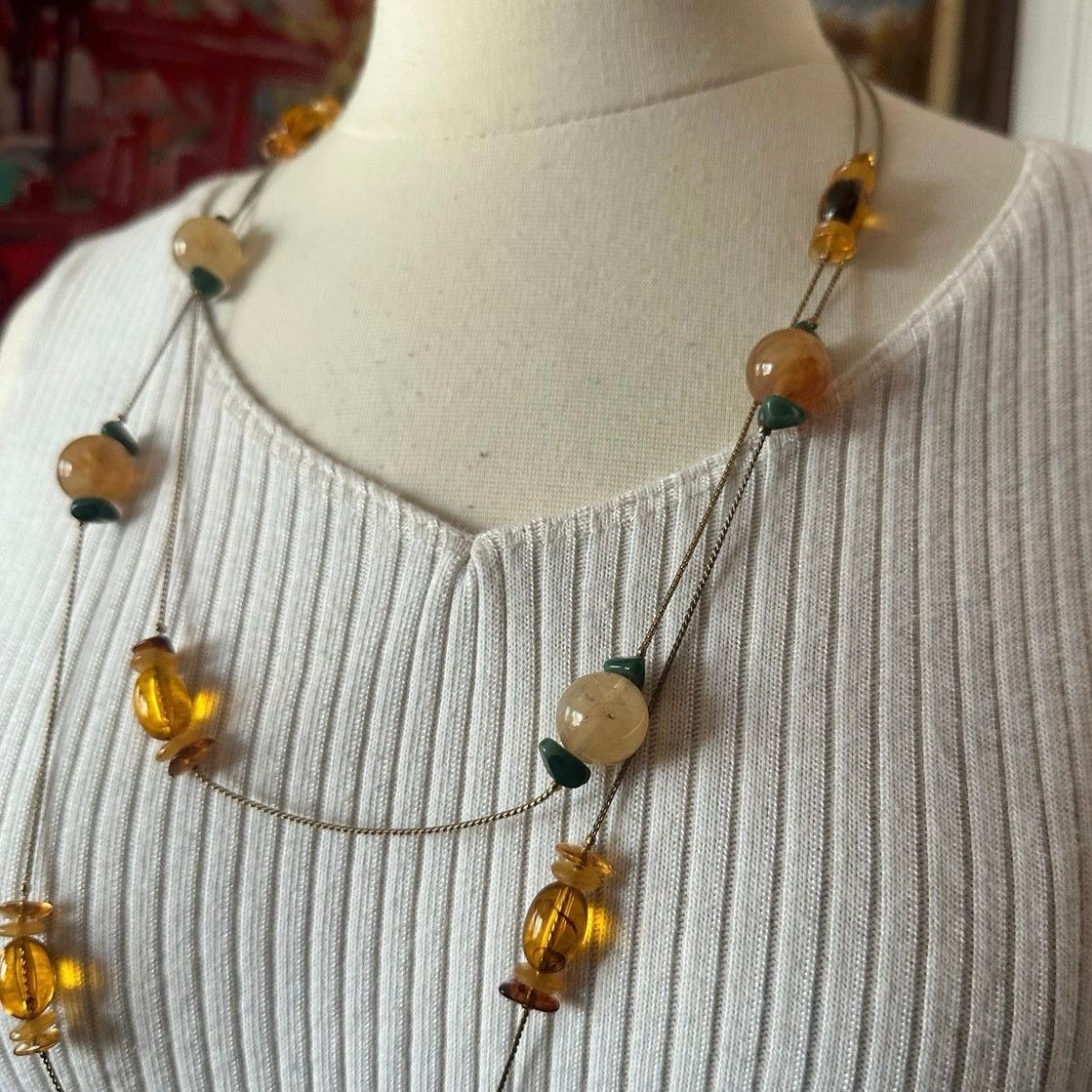 Other long silver beaded layered necklace Size ONE SIZE - 2 Thumbnail