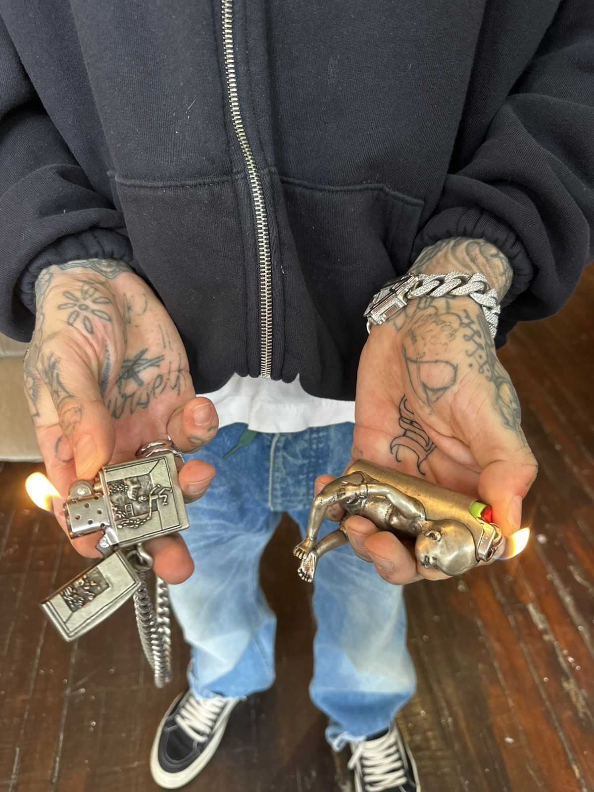 Enfants Riches Deprimes ERD 1/3 BEDROOM BURNING LIGHTER WALLET CHAIN ZIPPO HANDMADE Size ONE SIZE - 12 Thumbnail