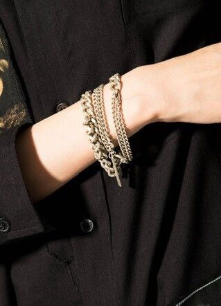 Yohji Yamamoto Yohji yamamoto brass 6-WAY CURVED CHAIN BRACELET NECKLACE Size ONE SIZE - 15 Thumbnail