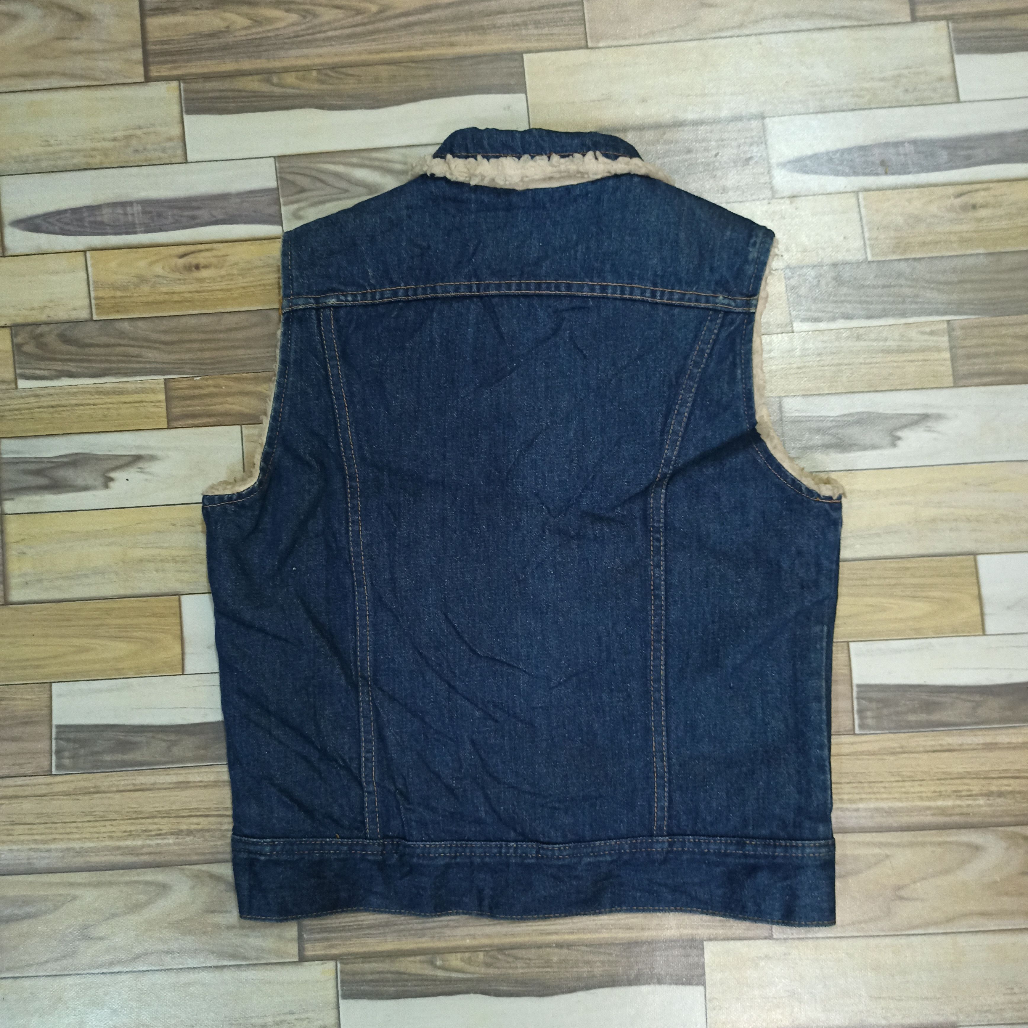 Lee Vintage 90s Lee Riders Chest Sherpa Lined Denim Rivet Jacket Size US S / EU 44-46 / 1 - 5 Thumbnail