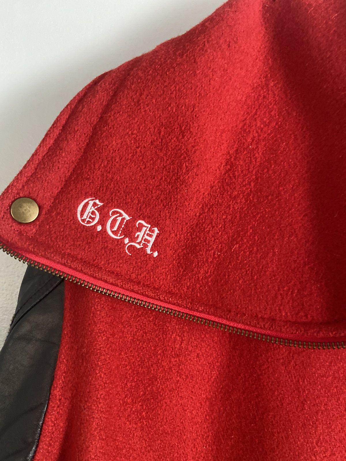 Supreme Supreme Hooded Varsity Wool Jacket FW12 Leather Size US L / EU 52-54 / 3 - 3 Thumbnail
