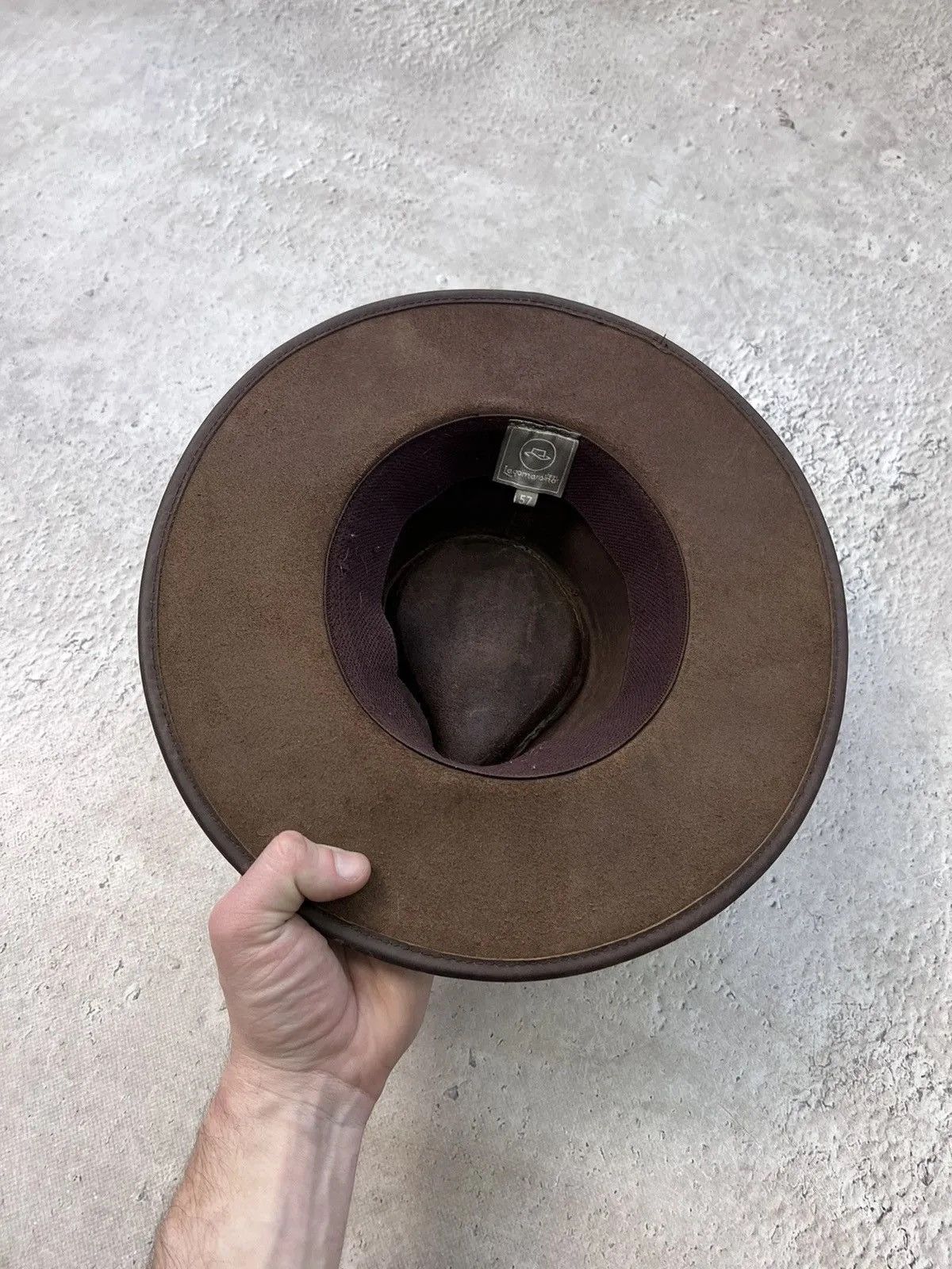 Western Rise Vintage western leather cowboy hat Lagomarsino y2k Size ONE SIZE - 9 Thumbnail