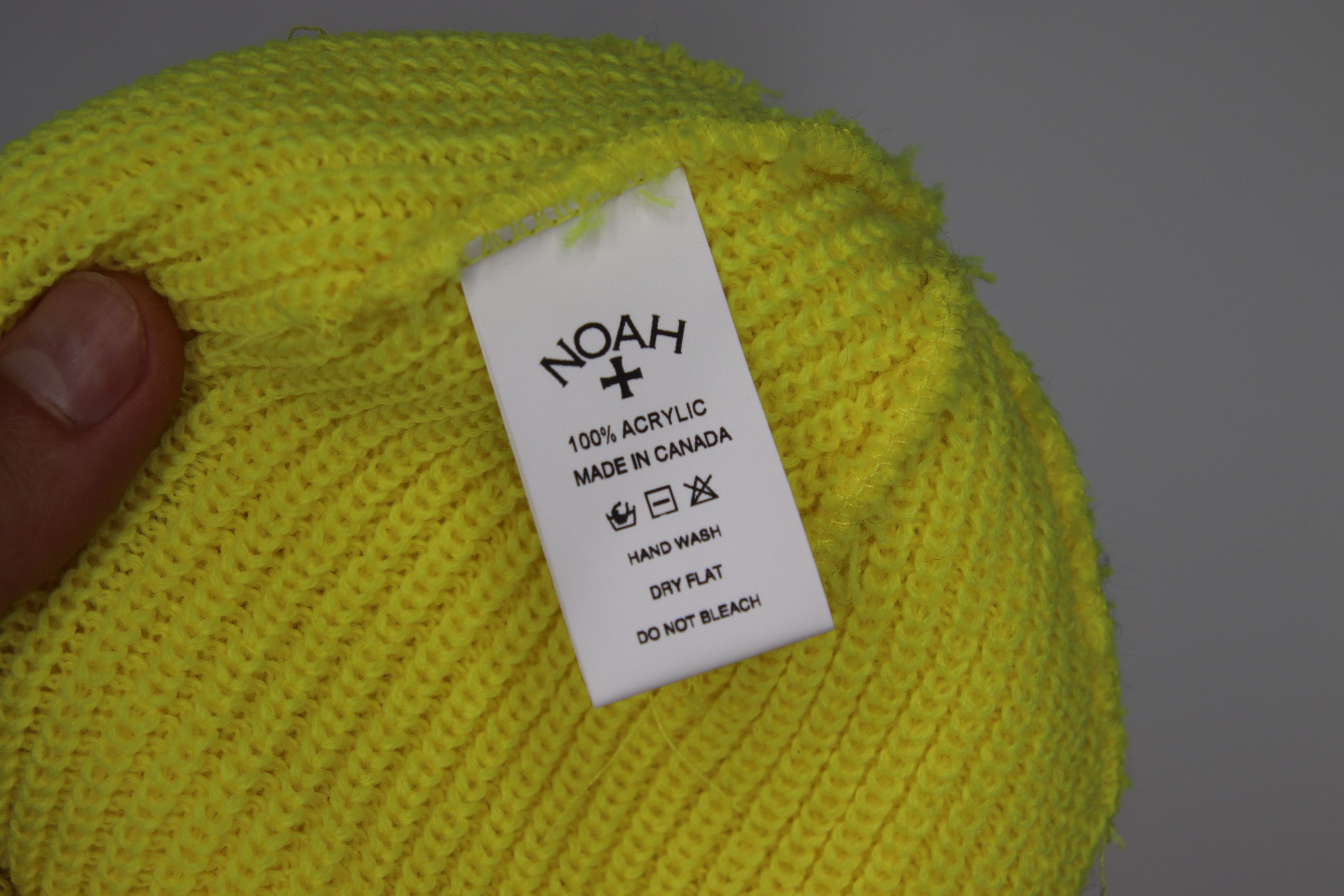 Noah Noah Winged Foot Logo Beanie Yellow Size ONE SIZE - 3 Thumbnail