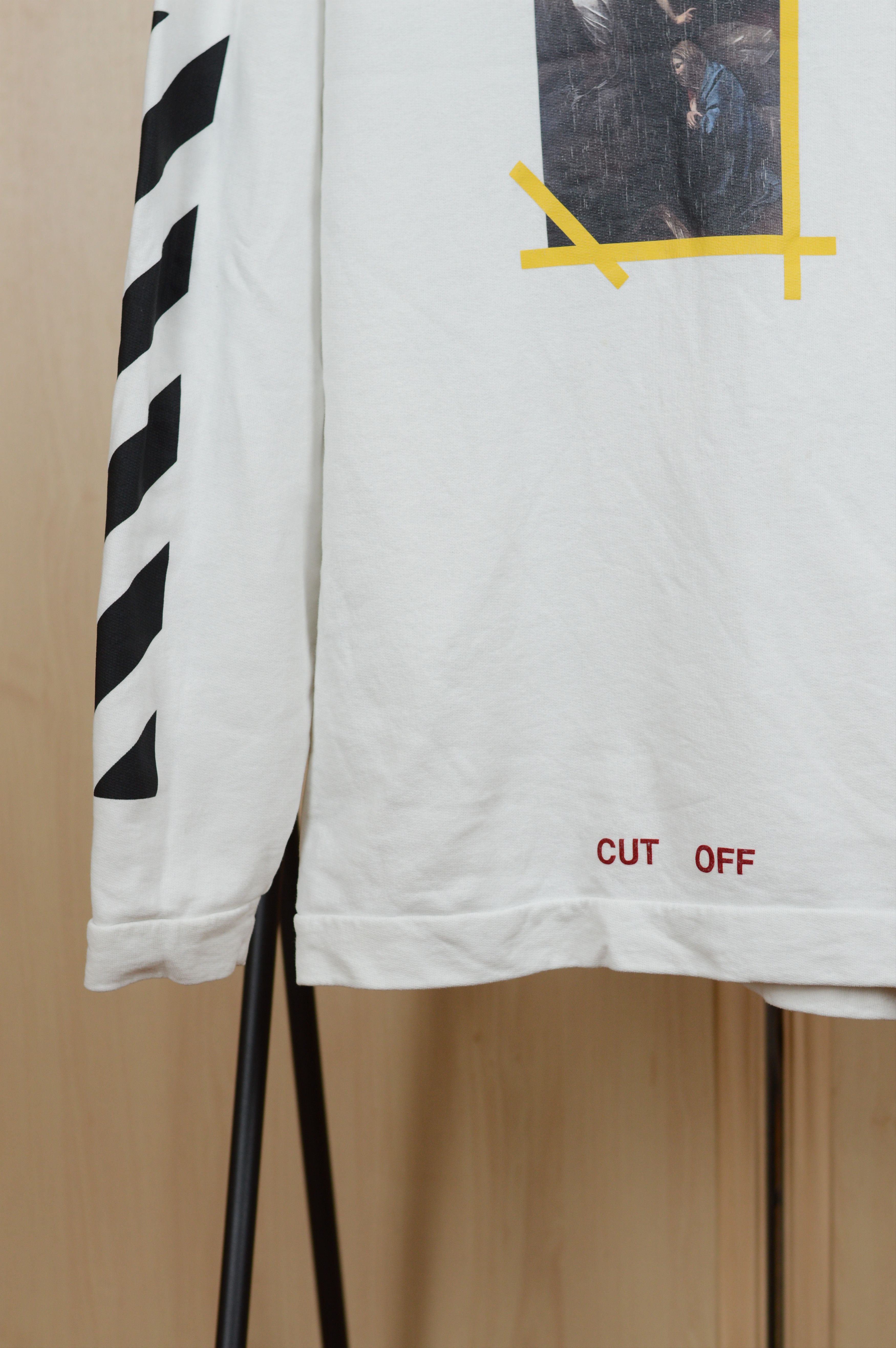 Off-White Off White "Cut Off" Caravaggio Print Hoodie White Size US S / EU 44-46 / 1 - 3 Thumbnail
