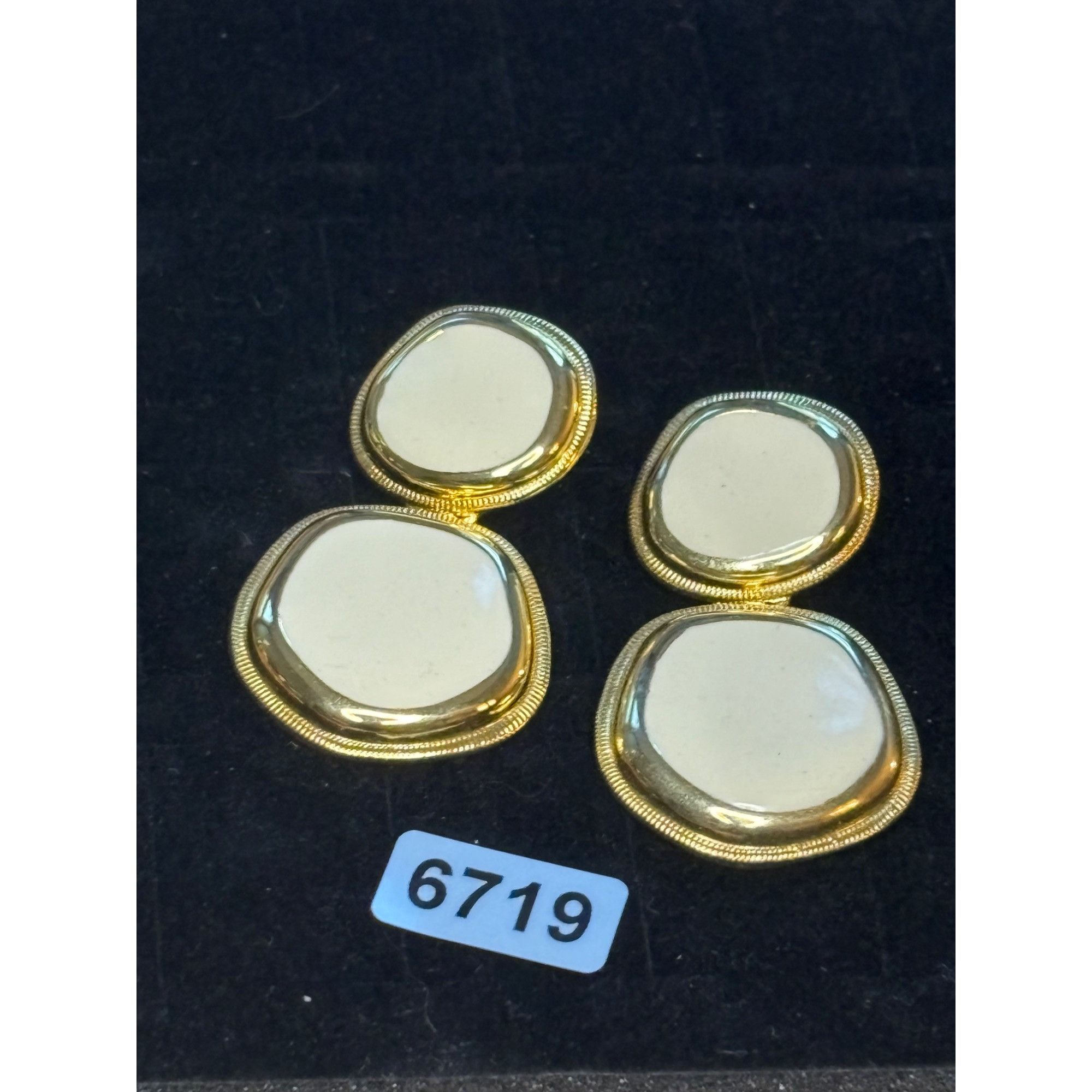 Other Vintage Gold-Tone double circle drop Earrings Size ONE SIZE - 7 Thumbnail
