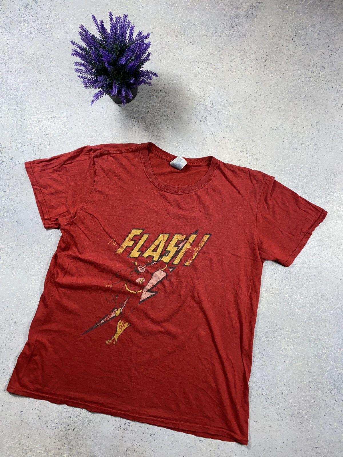 Gildan Men's T-shirt Gildan DC Comics Flash Flash Speed Distressed Size US L / EU 52-54 / 3 - 2 Thumbnail