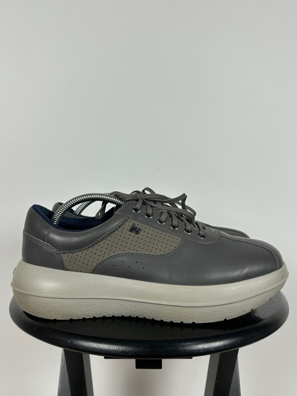 Kybun Kybun Gray Leather Orthopedic Comfort Sneakers Size US 9.5 / EU 42-43 - 3 Thumbnail