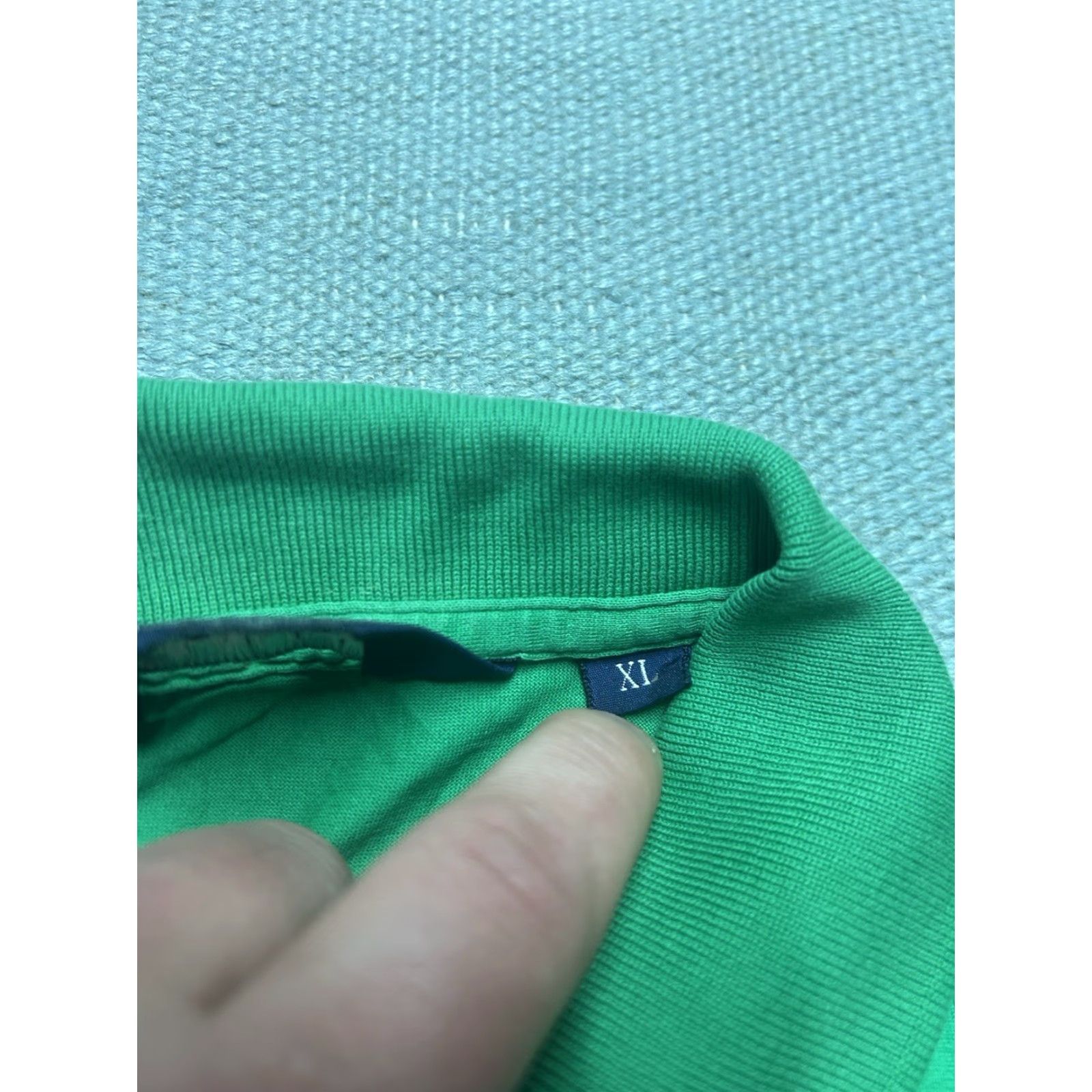 Ralph Lauren VINTAGE Polo Ralph Lauren Polo Golf Shirt XL Men Green Short Sleeve Pima Cotton Flaw Size US XL / EU 56 / 4 - 4 Thumbnail