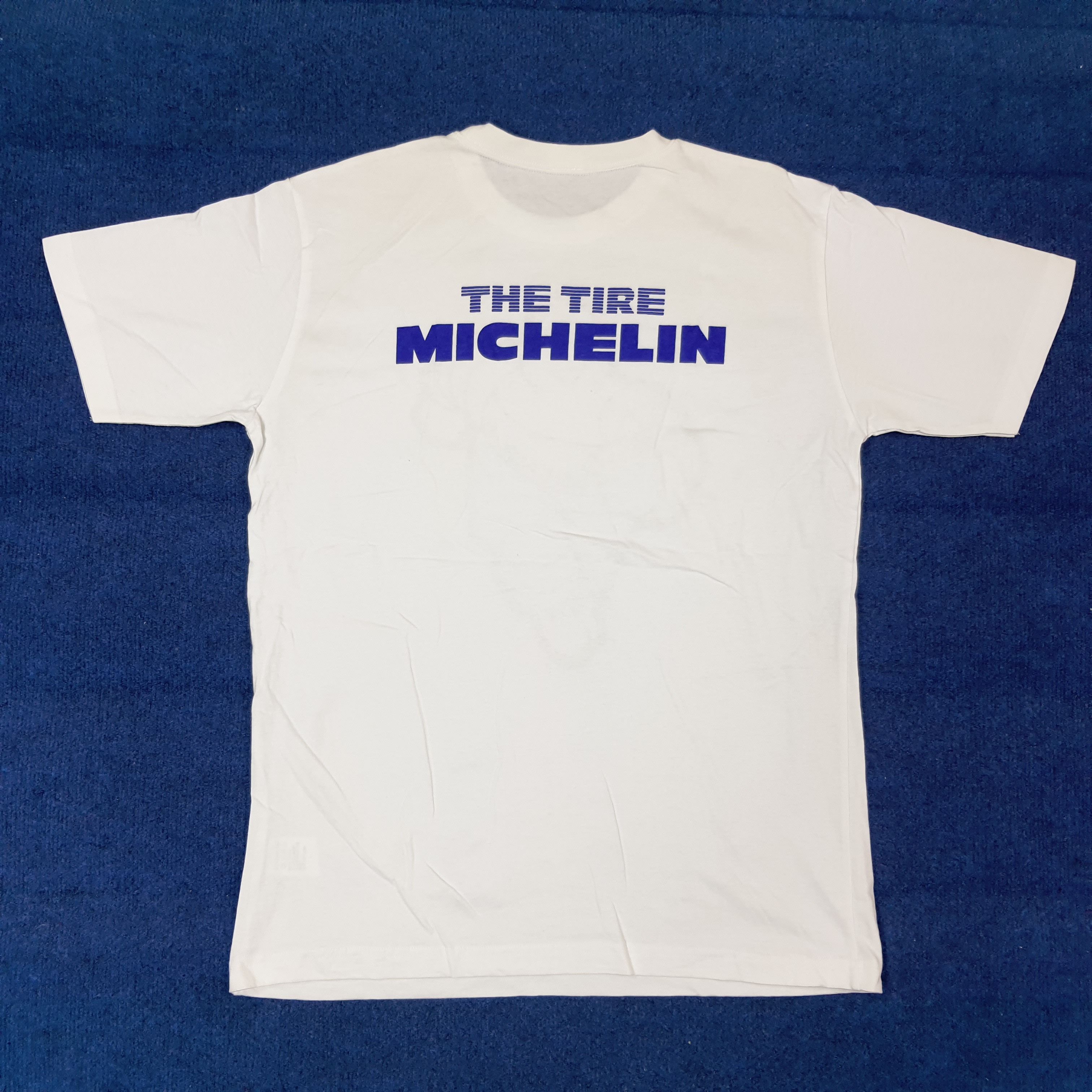 Vintage Vintage The Tire Michelin Motorsports Tshirt C259N6 Size US L / EU 52-54 / 3 - 3 Thumbnail