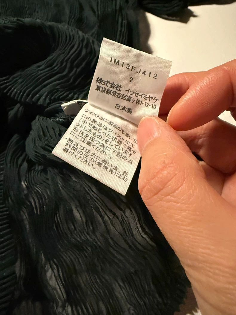 Issey Miyake Issey Miyake size:2 Green wicker pleated high-neck knitted Size XS / US 0-2 / IT 36-38 - 4 Thumbnail