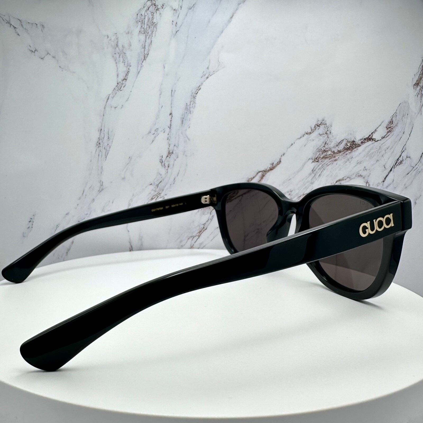 Gucci New GUCCI Sunglasses 2025 Collection Black 55mm Round Size ONE SIZE - 11 Thumbnail