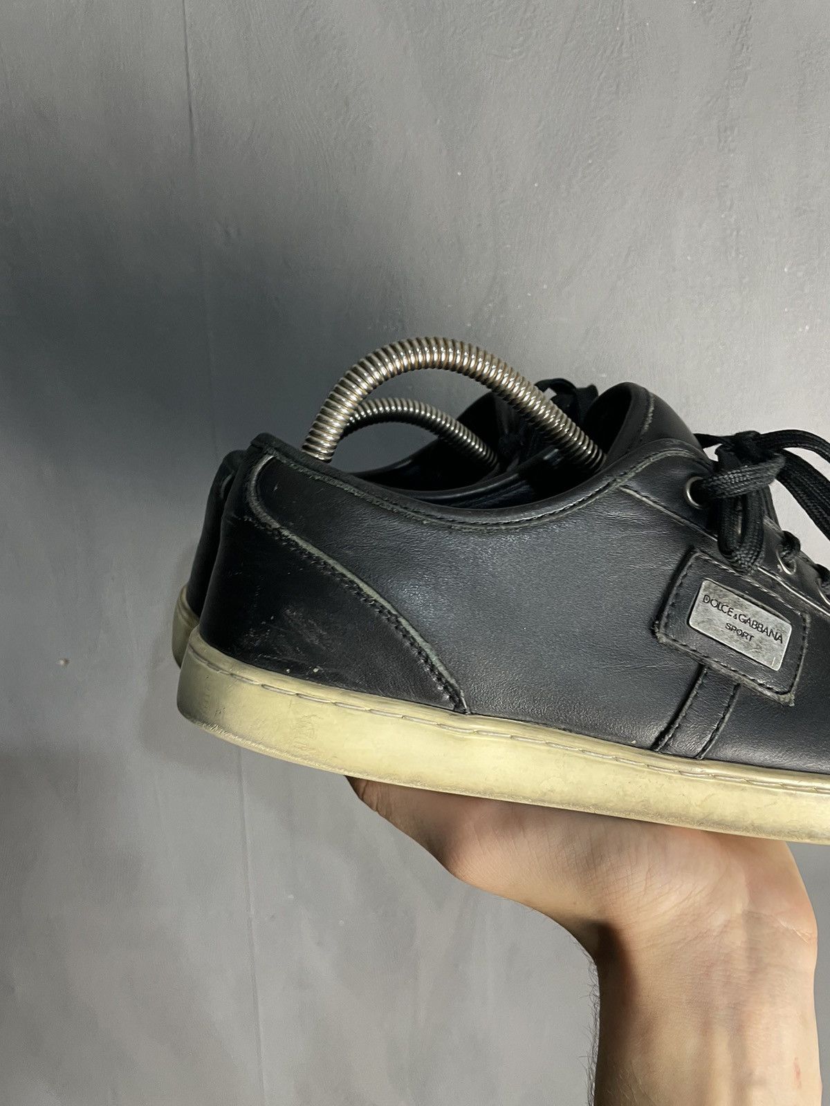 Dolce & Gabbana Dolce & Gabbana Main Line Leather Low Top Sneakers Size US 9.5 / EU 42-43 - 4 Thumbnail