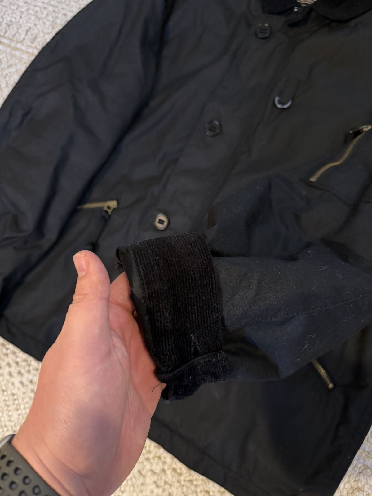 Barbour Barbour Hanger Deck Waxed Jacket - Black - Large Size US L / EU 52-54 / 3 - 5 Thumbnail