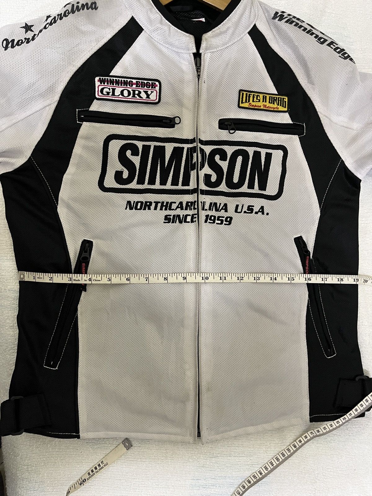 Vintage Vintage SIMPSON Biker Racing Jacket Size M / US 6-8 / IT 42-44 - 12 Thumbnail