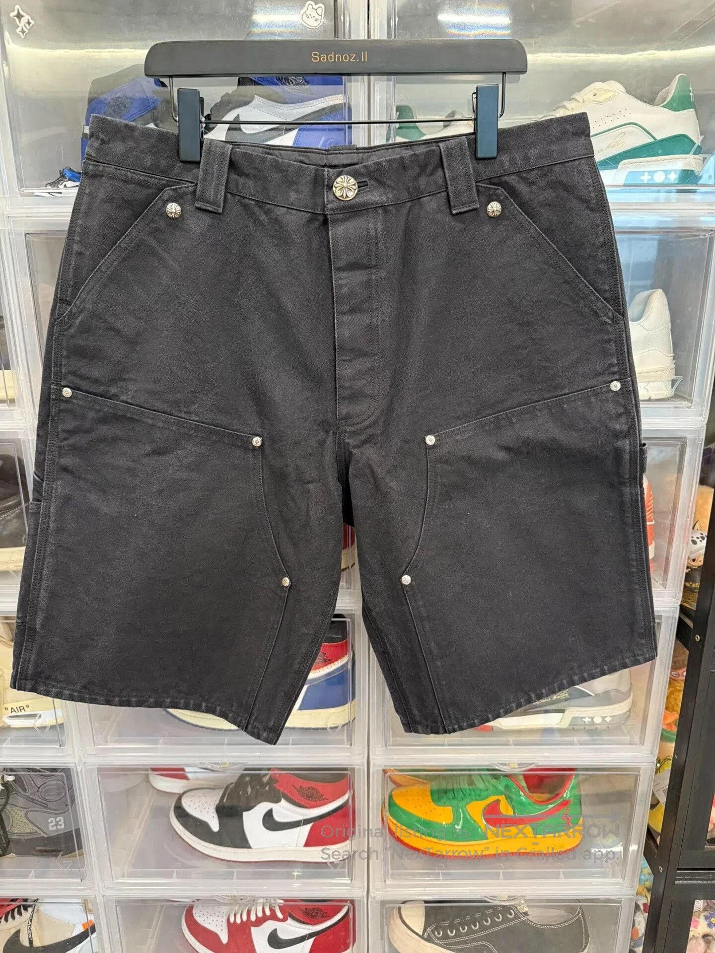 Chrome Hearts Chrome Hearts Black Cross Washed Cargo Pants. Size US 36 / EU 52 - 1 Thumbnail