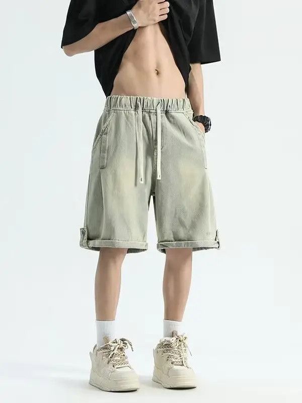 Japanese Brand Loose straight denim shorts Size US 32 / EU 48 - 6 Thumbnail