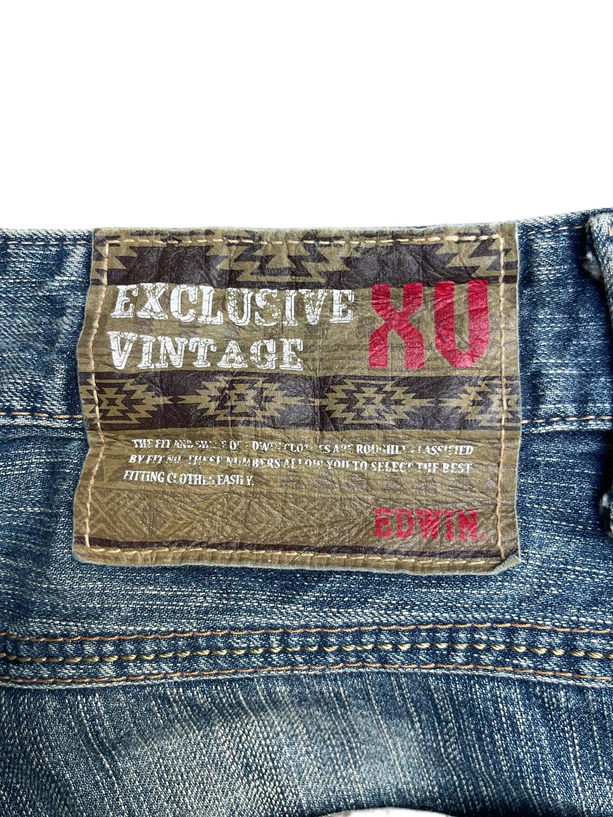 Edwin Edwin Vintage Denim Jeans Western Zipper Pocket Design Size US 34 / EU 50 - 3 Thumbnail