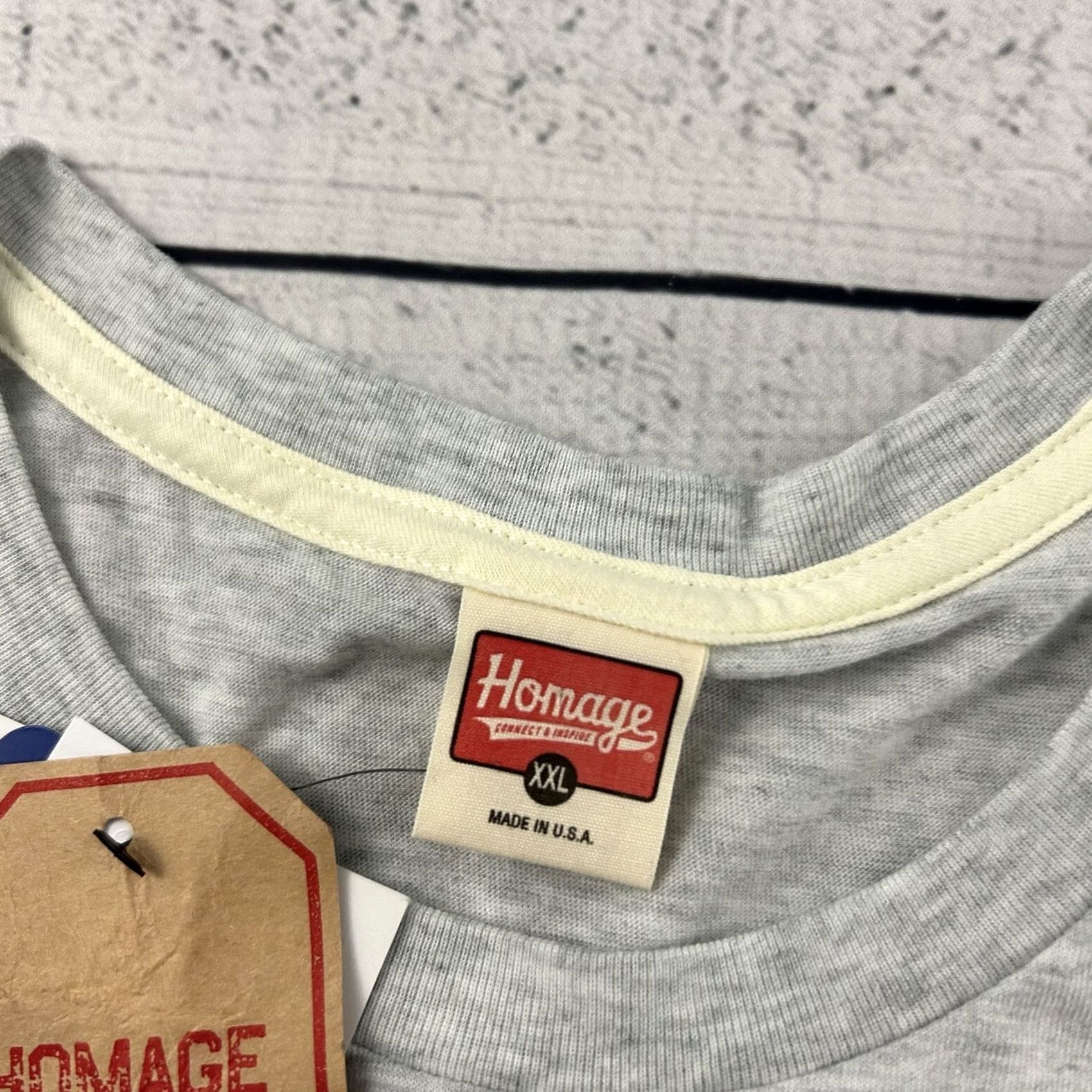 Vintage Homage James Harden The Beard Short Sleeve T Shirt Mens XXL Gray Size US XXL / EU 58 / 5 - 2 Thumbnail