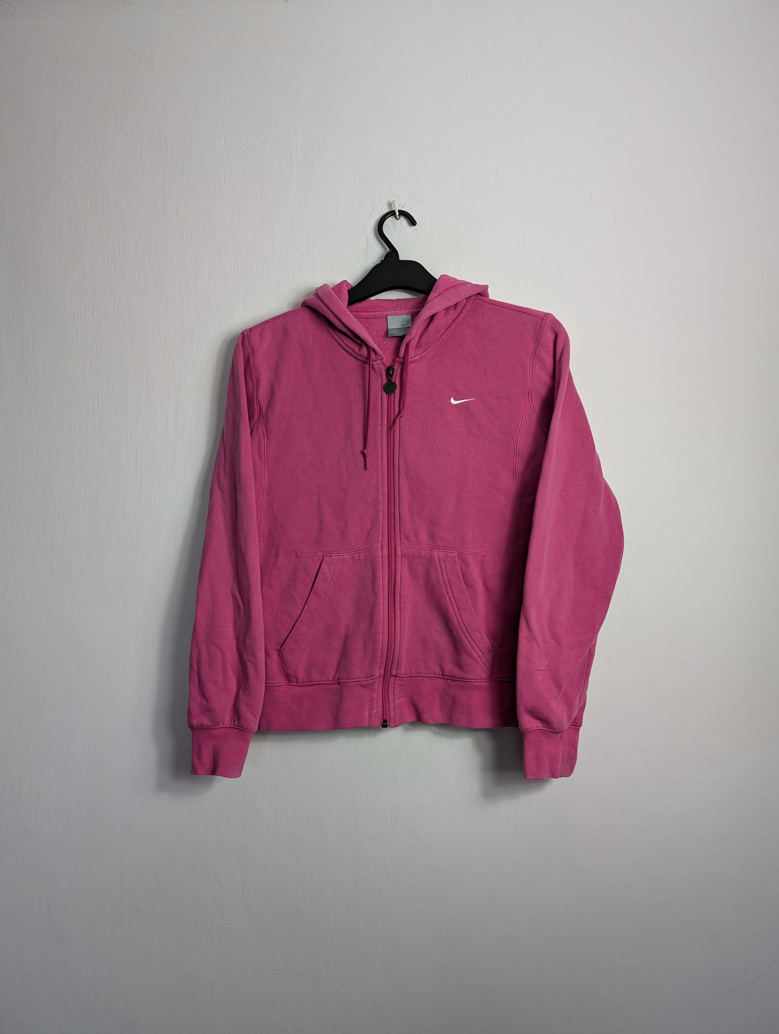 Nike × Vintage Vintage 2000s Nike Pink Hoodie Y2K Streetwear Size M / US 6-8 / IT 42-44 - 1 Thumbnail