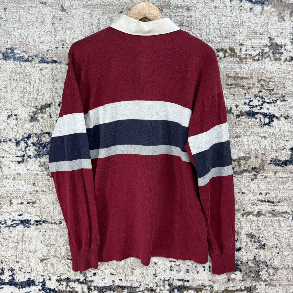 L.L. Bean × Vintage 90s Vintage LL. Bean Rugby Shirt Size US M / EU 48-50 / 2 - 12 Thumbnail