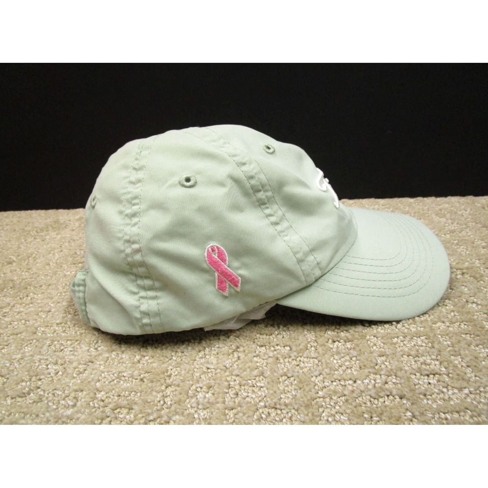 Titleist Titleist Cap Hat Strap Back Women Adjustable Green Golf Breast Cancer Awareness Cap Size ONE SIZE - 4 Thumbnail