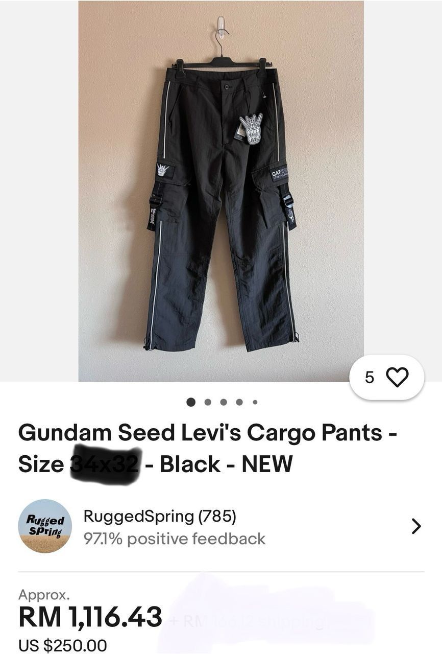 Levi's Levi’s Strauss X Gundam Size US 31 - 1 Thumbnail