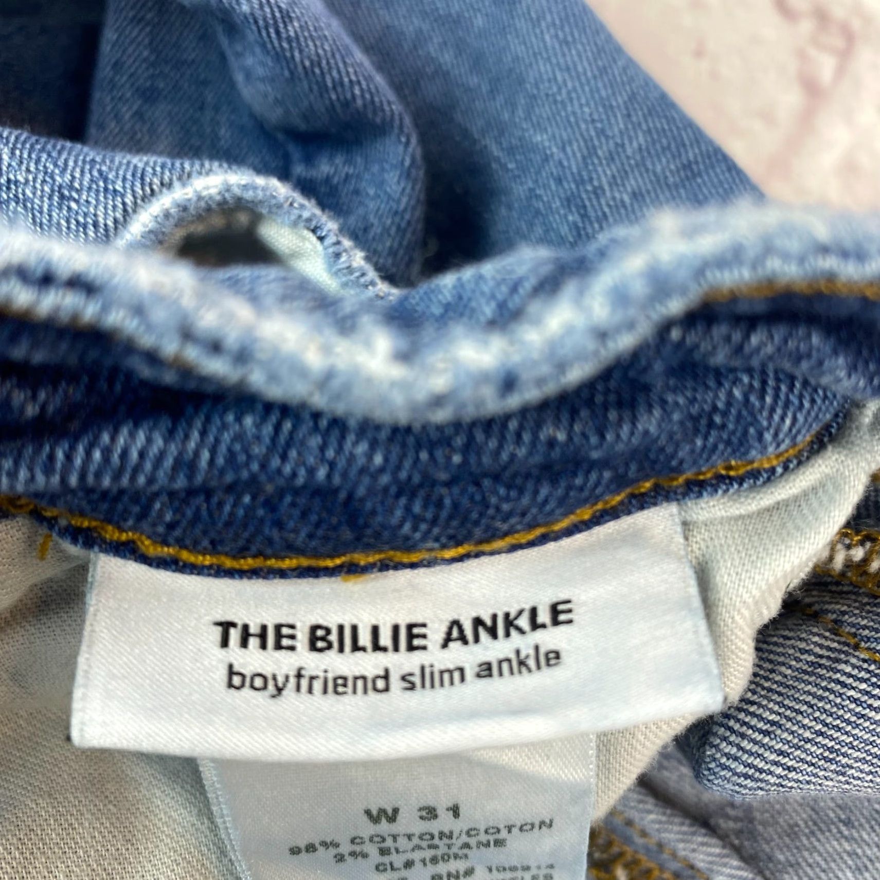 Vintage VINTAGE Joes Jeans Billie Ankle Womens Jeans 31 Slim Distressed Mid-Rise Blue 90s City Hipster Bohemian Size 24" / US 00 / IT 34 - 6 Thumbnail