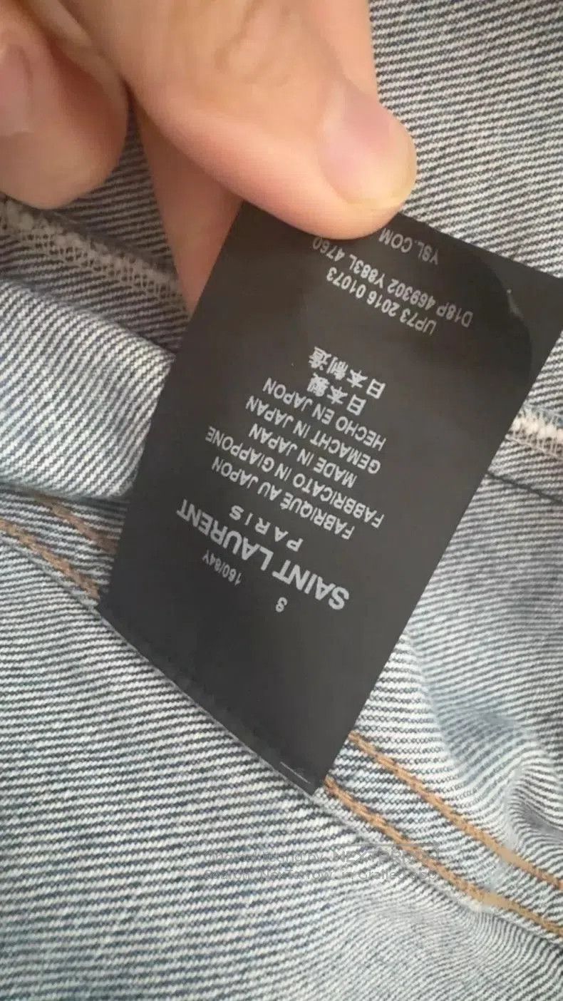 Saint Laurent Paris Saint Laurent Denim Jacket S. Size US S / EU 44-46 / 1 - 5 Thumbnail