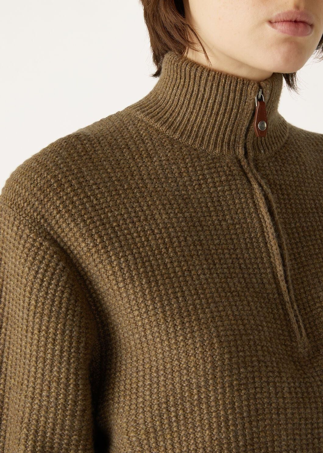 Loro Piana o1w1db10825 FAO2899 Fobello Sweater in Brown Size M / US 6-8 / IT 42-44 - 3 Thumbnail