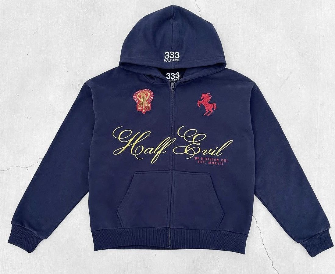 Half Evil Half Evil Horsepower Zip Up Hoodie | Grailed