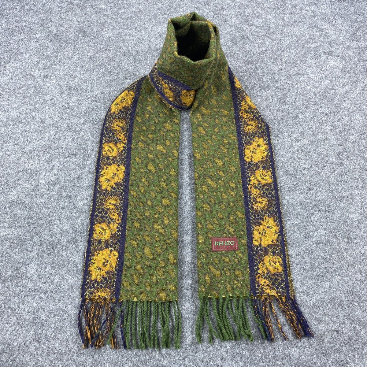 Kenzo × Vintage Kenzo Scarf # Muffler # Neckwear # D322 Size ONE SIZE - 1 Thumbnail