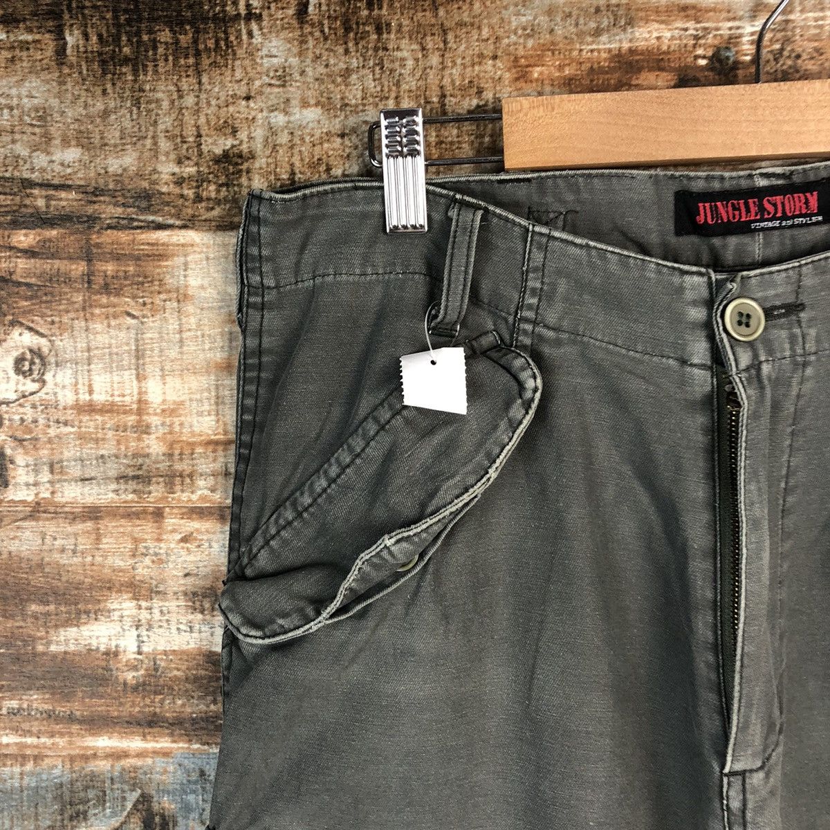 Japanese Brand DL Jungle Storm Green Cargo Multipocket Pants #C098 Size US 32 / EU 48 - 7 Thumbnail