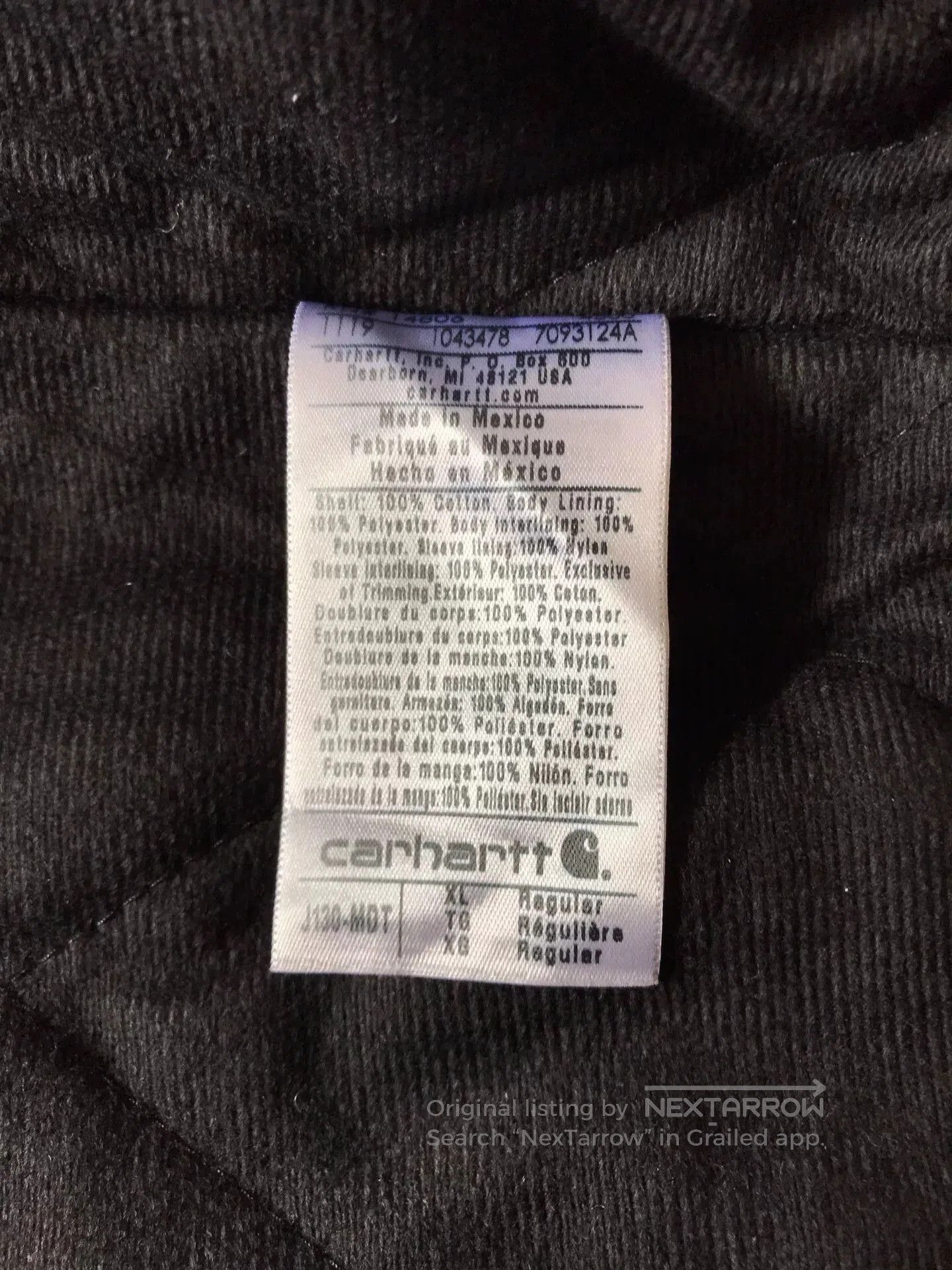 Carhartt Carhartt J130 Washed Canvas Hooded Jacket. Size US XL / EU 56 / 4 - 9 Thumbnail