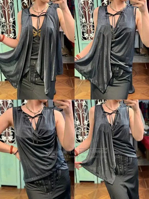 Balmain Balmain Black Sleeveless Summer Top for Women . Size S / US 4 / IT 40 - 3 Thumbnail