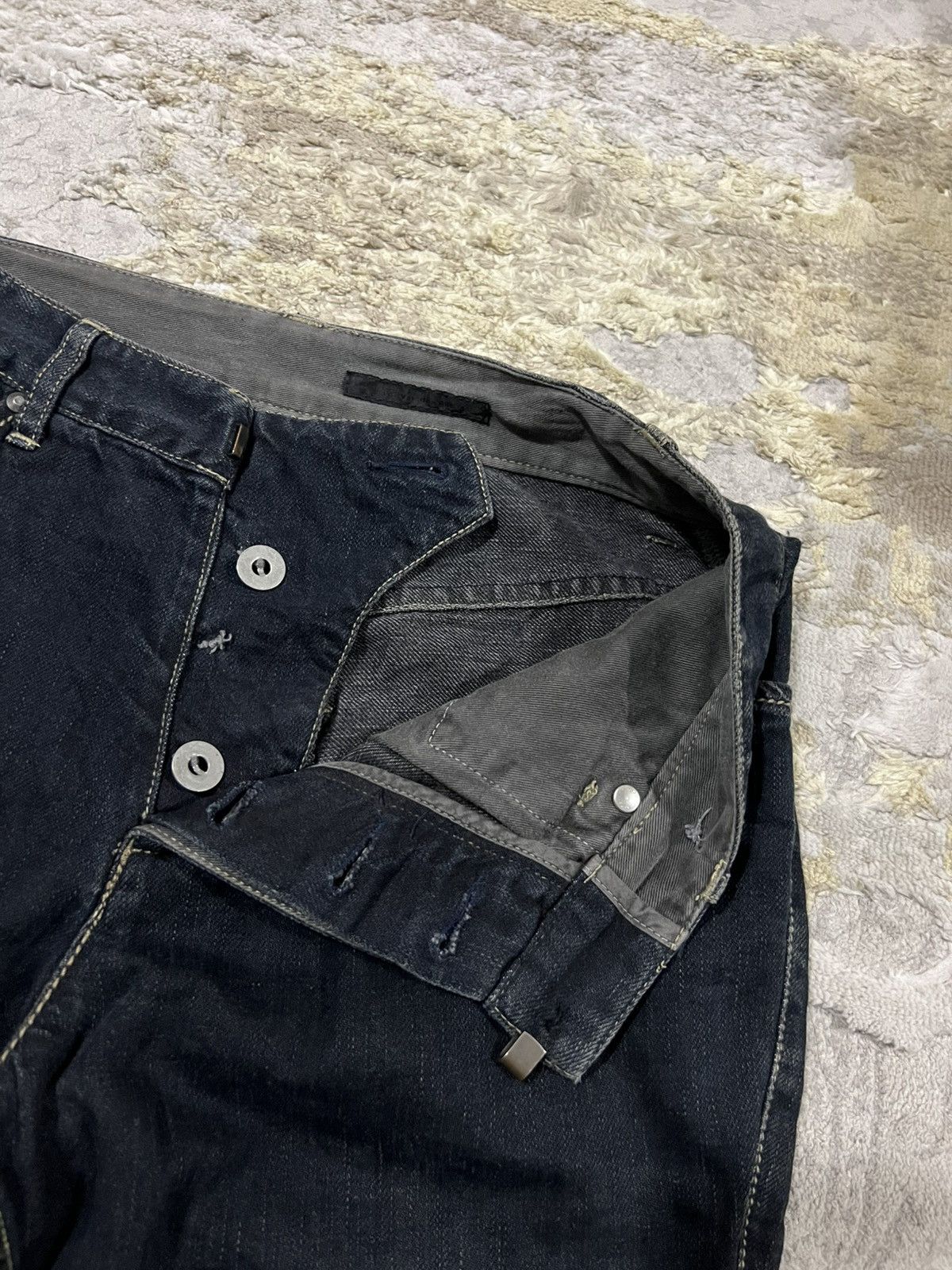 The Viridi-anne The Viridi-Anne J-Curve Post Apocalypse Textured Denim Jeans Size US 30 / EU 46 - 5 Thumbnail