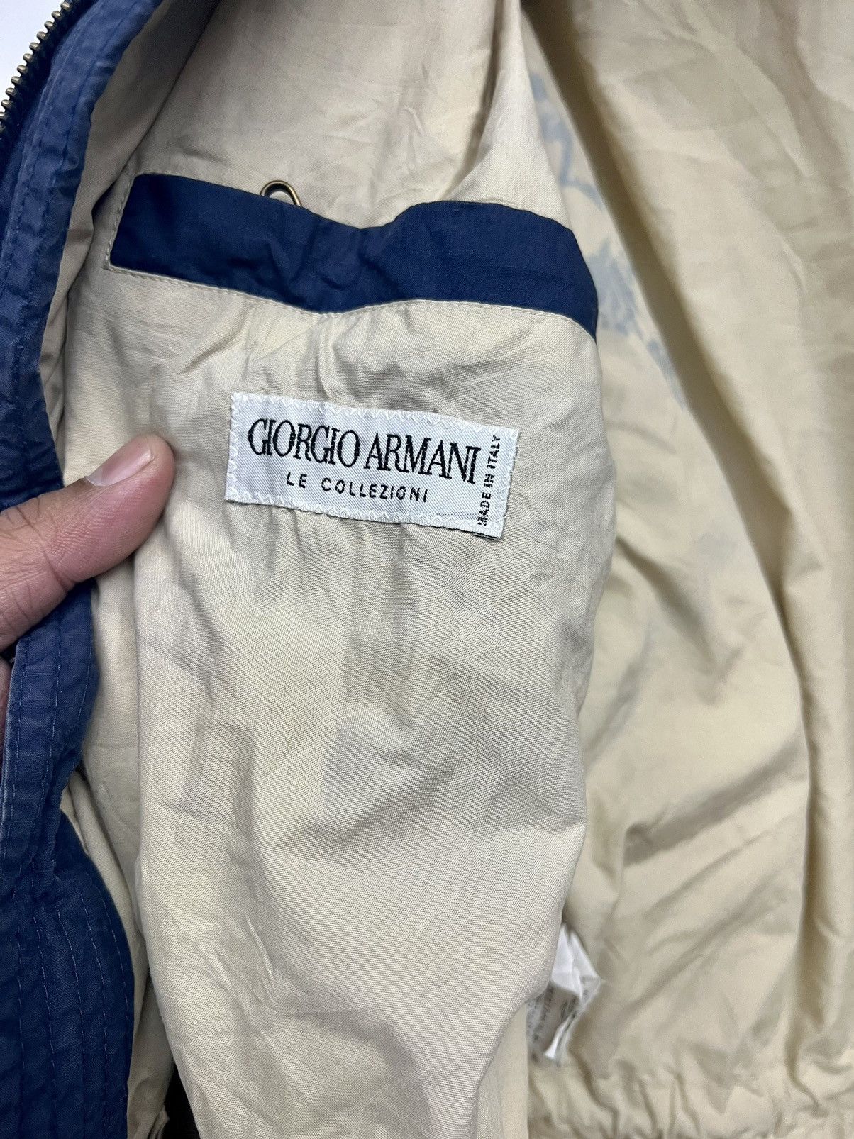 Giorgio Armani Rare 🔥 Vintage 80s Giorgio Armani Cotton Down Jacket Size US L / EU 52-54 / 3 - 17 Thumbnail