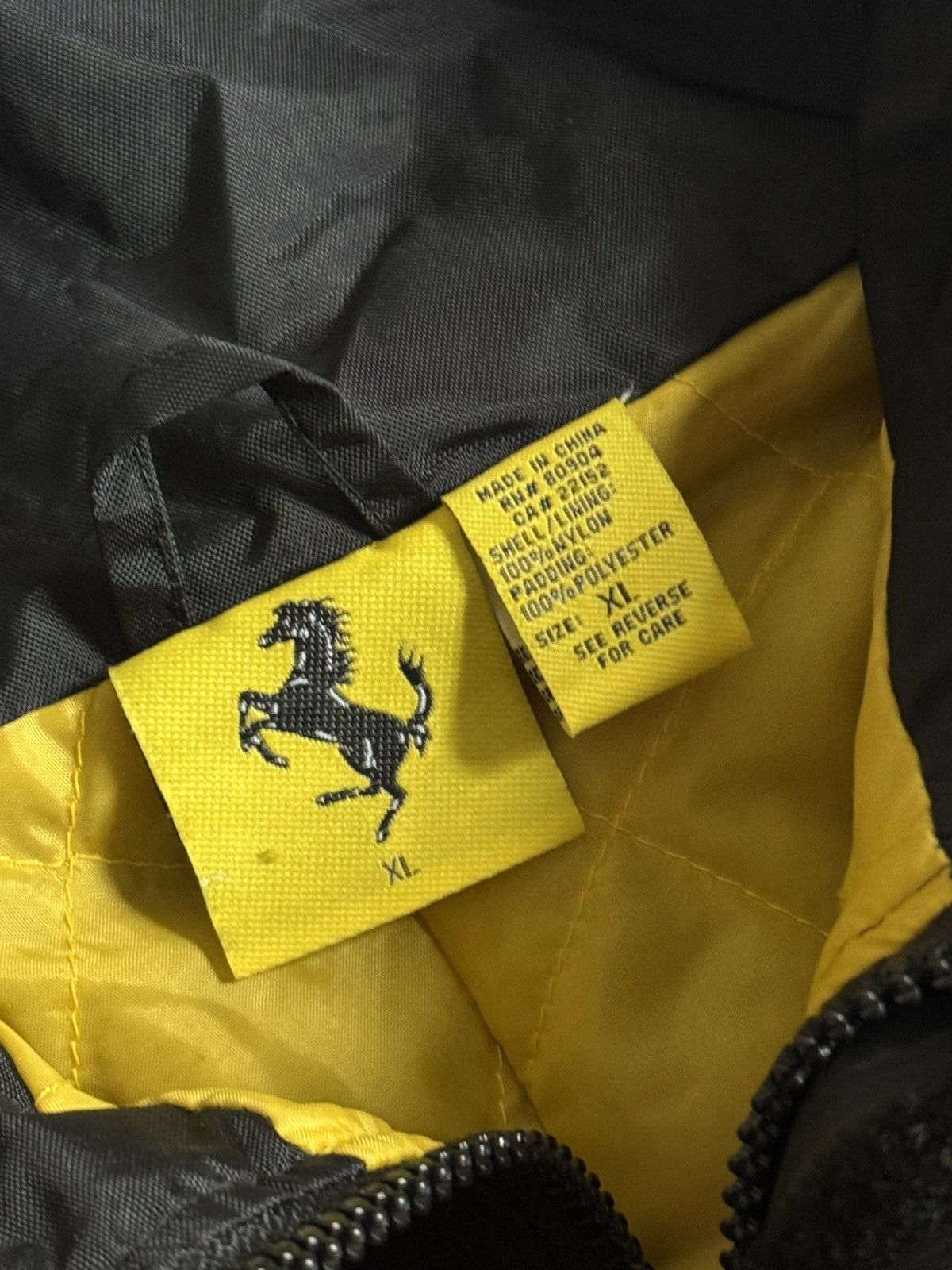 Vintage Ferrari XL official jacket zip nylon coat parka bomber 90s Size US XL / EU 56 / 4 - 6 Thumbnail