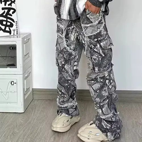Other Mitsuya x Inoue hiphop camo pattern cargo pants Size US 36 / EU 52 - 4 Thumbnail
