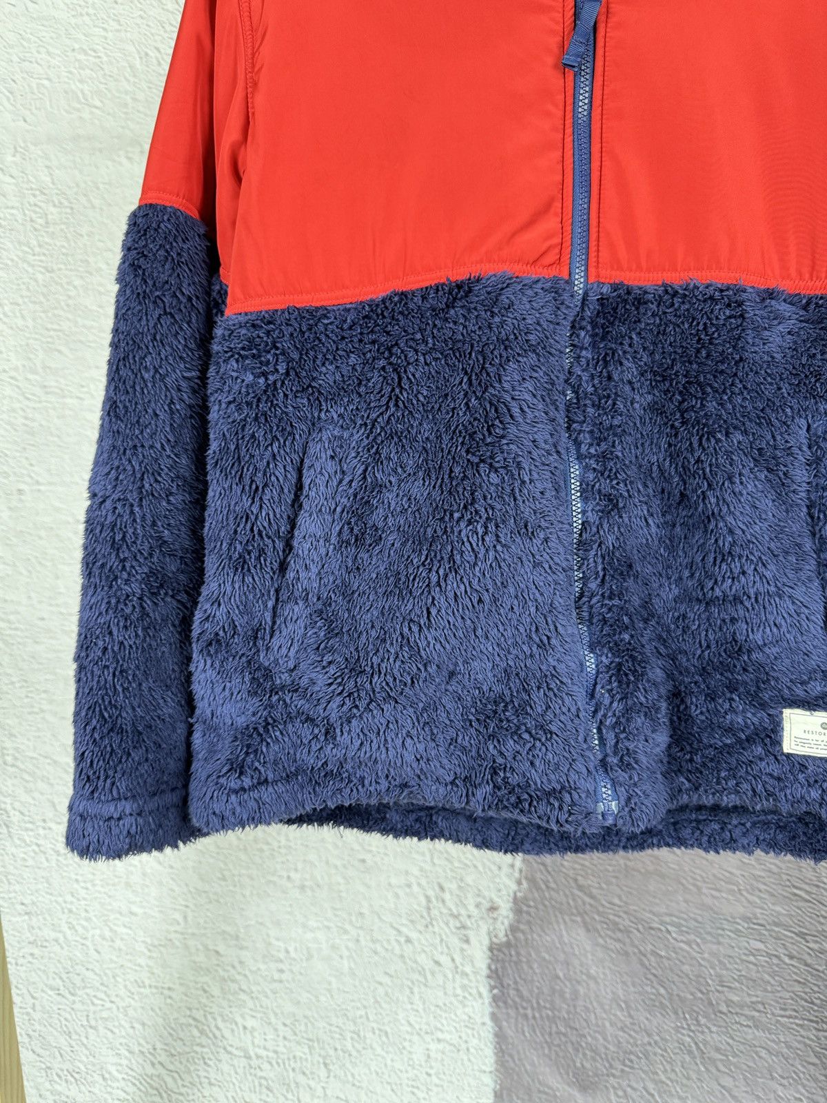 Japanese Brand × Restoration Restoration Deep pile teddy fleece nylon fall winter hoodie Size US L / EU 52-54 / 3 - 4 Thumbnail