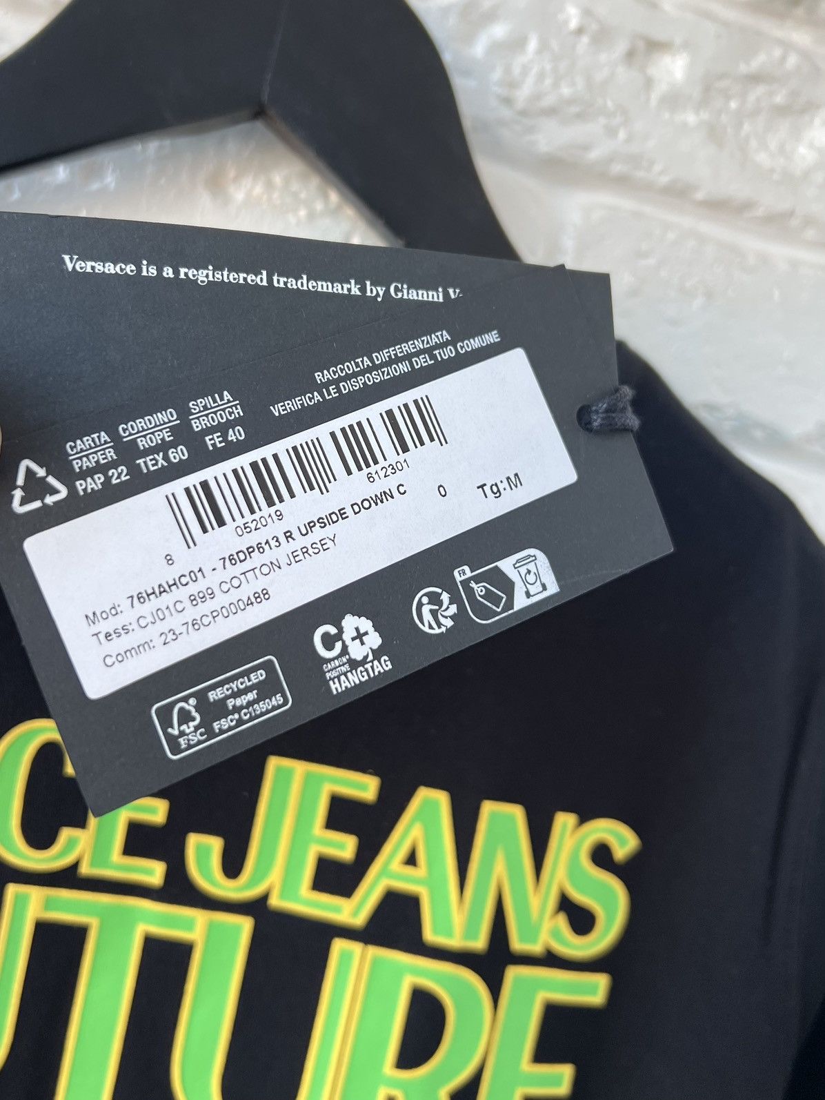Versace Jeans Couture Versace Big Logo T-Shirt Tee Size M / US 6-8 / IT 42-44 - 5 Thumbnail